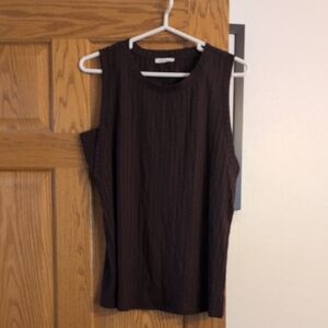 Maurices Rich Burgundy Ribbed Tank Top